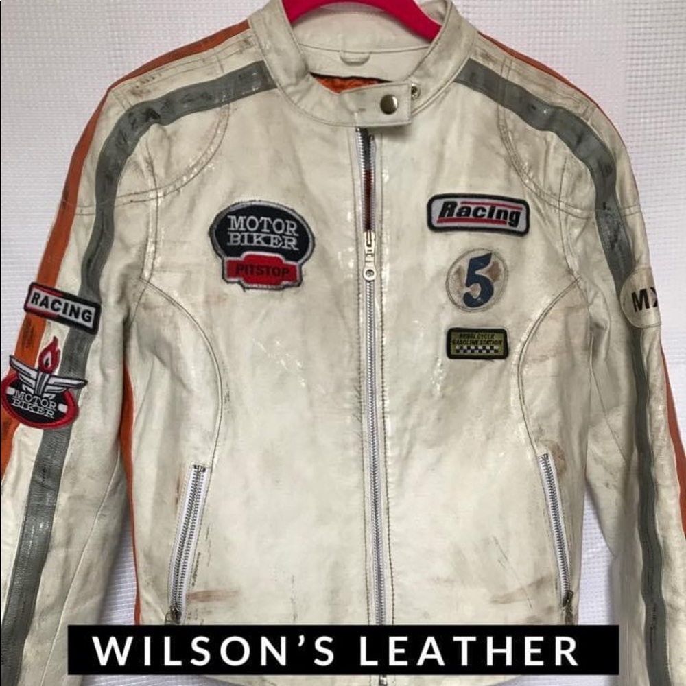 EUC Wilson’s Leather distresses Moto jacket